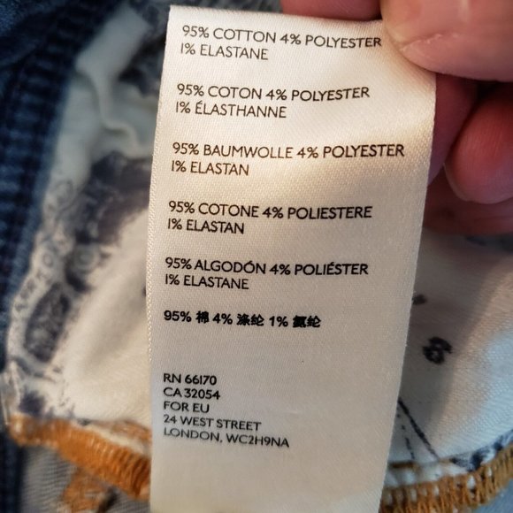 Pilcro & The Letterpress Slim Boyfriend Womens Jeans 26 Blue Patched Medium Rise - Picture 12 of 16